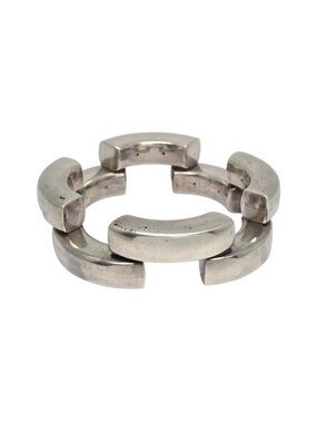 Georg Jensen Denmark Astrid Fog Sterling Silver 222 Brick Bangle Bracelet #25814
